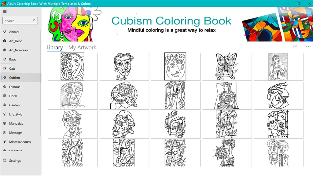 Adult Coloring Book Screenshot Image #10