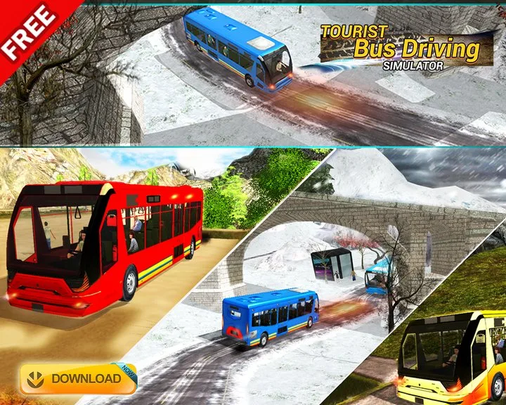 Tourist Bus Driving Simulator - Hill Top Road Ride