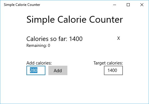 Simple Calorie Counter Screenshot Image