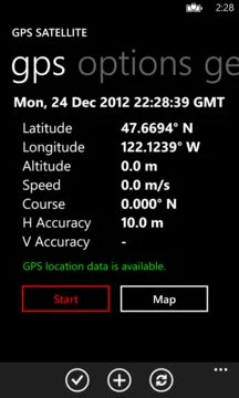 GPS Satellite Screenshot Image