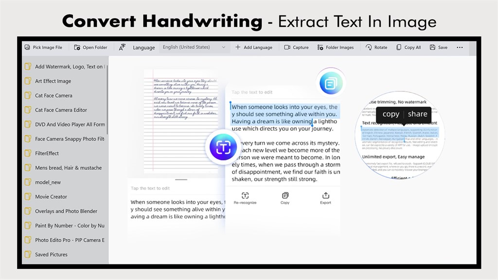 Image to Text and PDF to Text Converter Screenshot Image #2