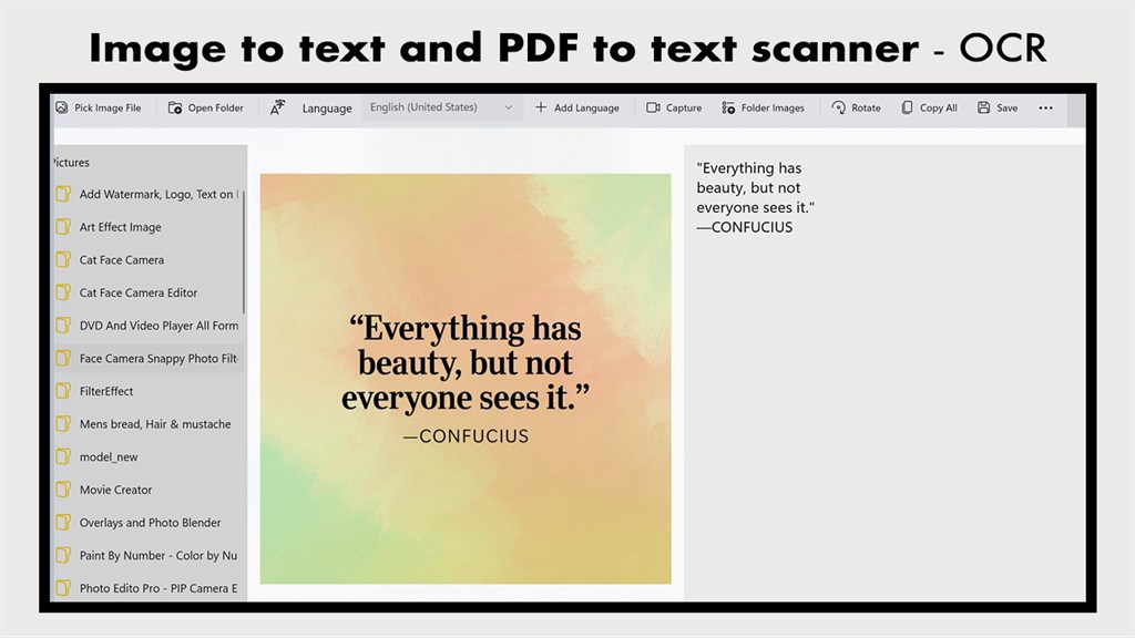Image to Text and PDF to Text Converter Screenshot Image #4