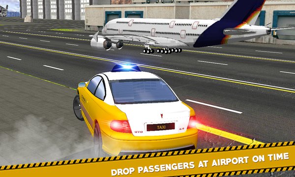 Airport Taxi Crazy Drive 3D Screenshot Image
