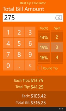 Best Tip Calculator Screenshot Image