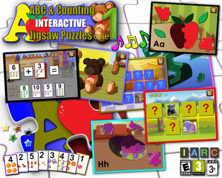 Kids ABC and Counting Jigsaw Puzzles Pre school Image