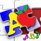 Kids ABC and Counting Jigsaw Puzzles Pre school Icon Image
