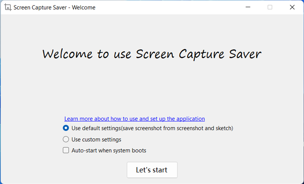 Screen Capture Saver Screenshot Image