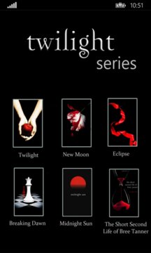 Twilight Novel Series Screenshot Image