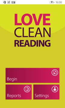 Love Clean Reading Screenshot Image