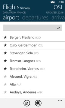 Flights Norway Screenshot Image