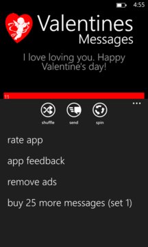 Valentine's Messages App Screenshot 2