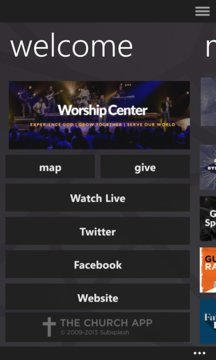 Worship Center Screenshot Image