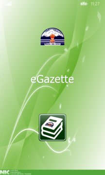 eGazette Screenshot Image