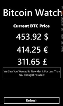Bitcoin Watch Screenshot Image