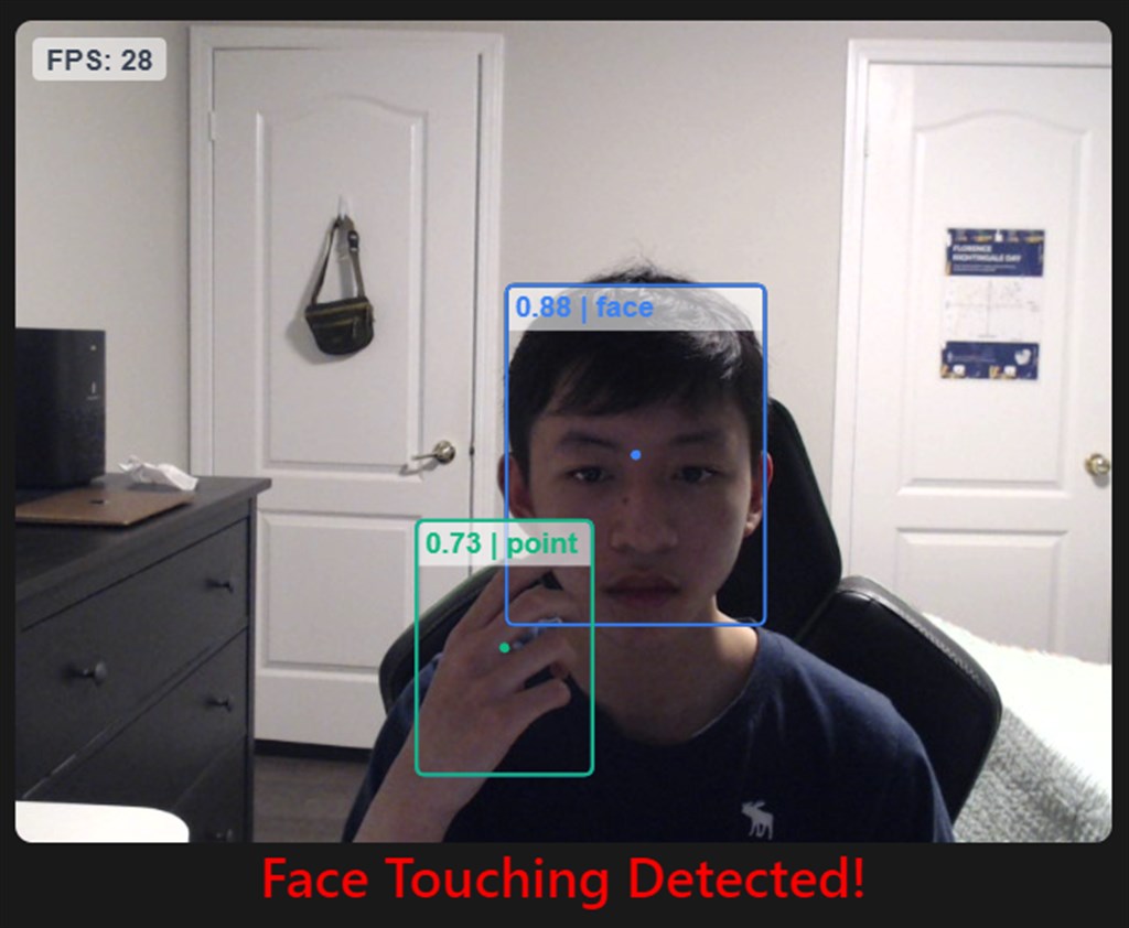 Face Touching Detector Screenshot Image #1