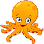 Octopus Catch Fish Image