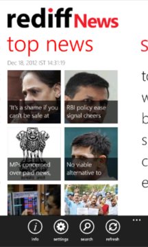 Rediff News Screenshot Image