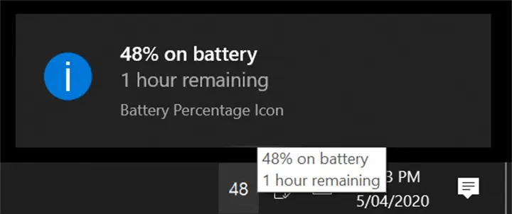 Battery Percentage Icon