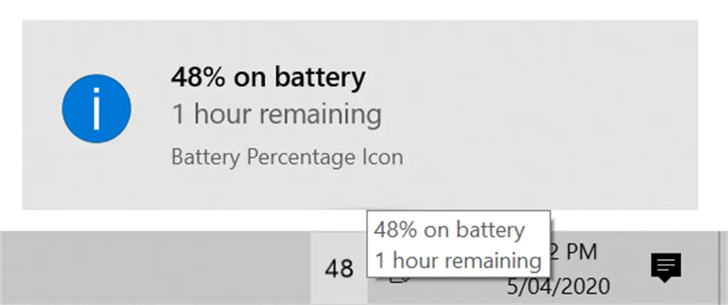 Battery Percentage Icon Screenshot Image #2
