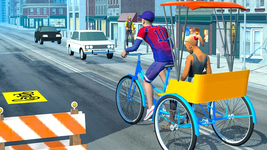 Cycle Taxi Screenshot Image