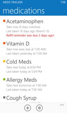 Meds Tracker Screenshot Image