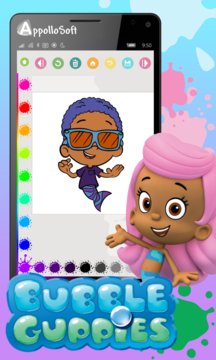 Bubble Guppies Paint App Screenshot 2