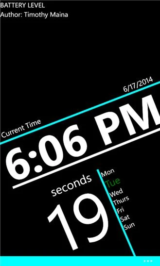Lumia Designer Clock Screenshot Image