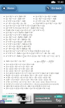 All Math Formulas Screenshot Image