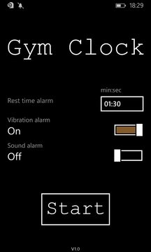 Gym Clock Screenshot Image