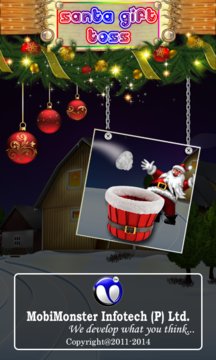 Santa Gift Toss App Screenshot 1
