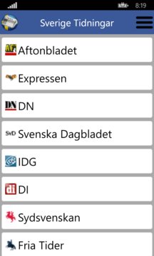 Sverige Tidningar Screenshot Image