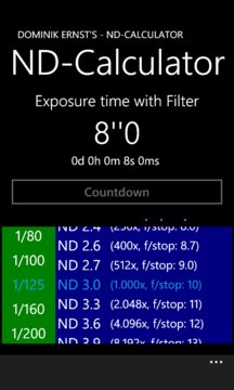 ND-Calculator Screenshot Image