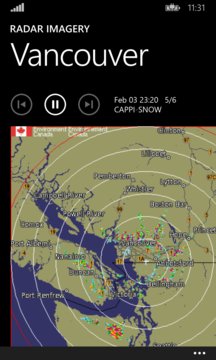 Radar Imagery Screenshot Image