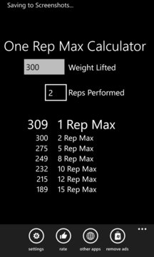 One Rep Max