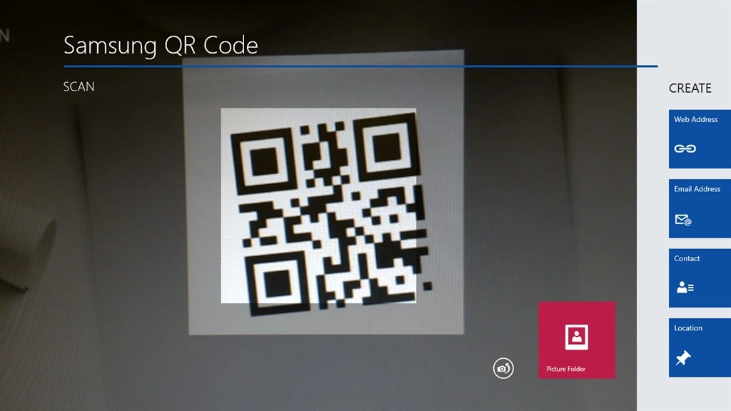 Samsung QR Code Screenshot Image #1