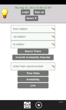 India Rail Info Screenshot Image