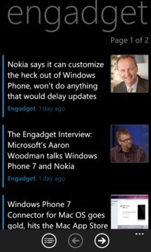 Windows Phone News Screenshot Image #4