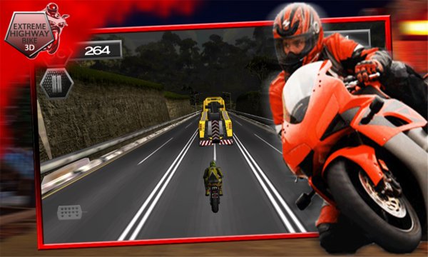 Extreme Highway Biker 3D Screenshot Image