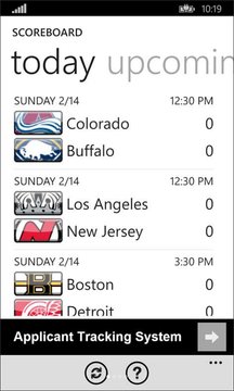 NHL Scores Screenshot Image
