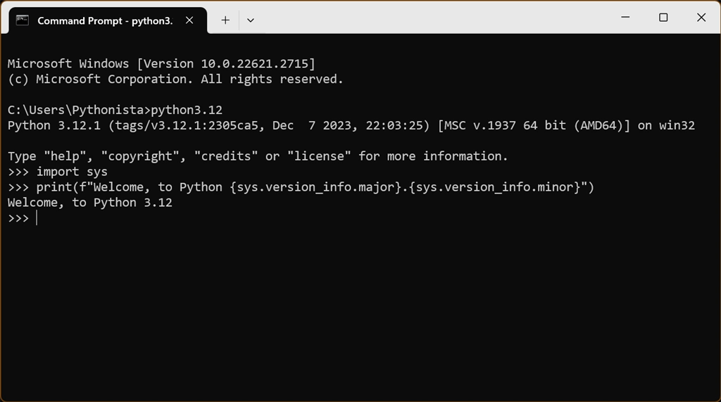 Python 3.12 Screenshot Image #2