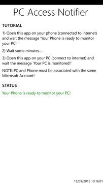 PC Access Notifier Screenshot Image