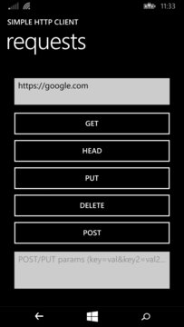 Simple HTTP Client Screenshot Image