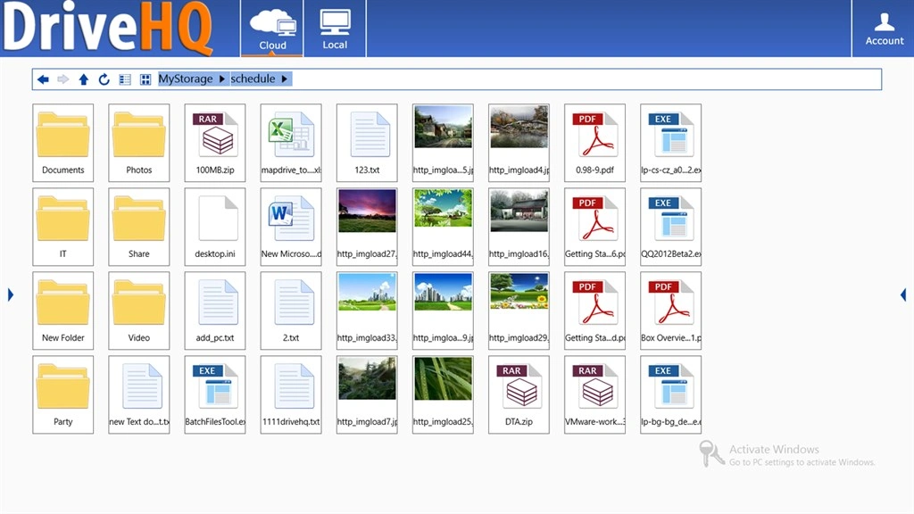 DriveHQ FileManager Lite Screenshot Image #2