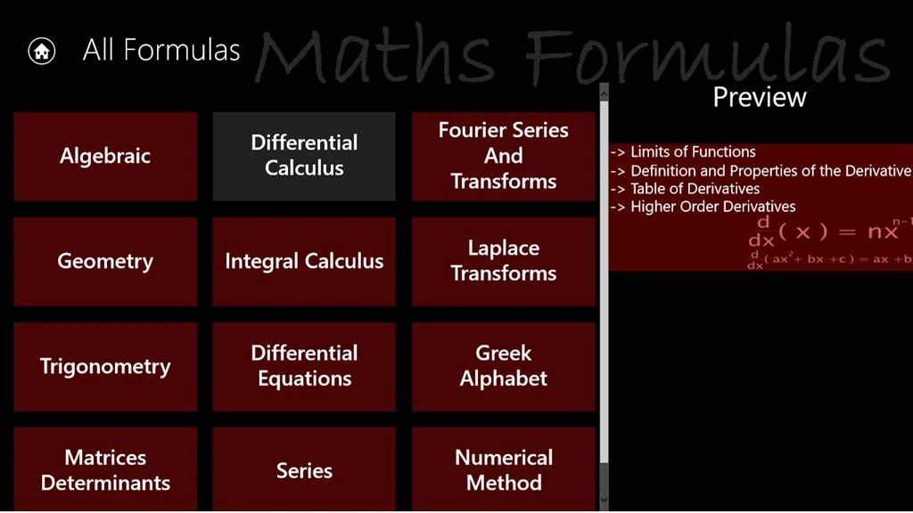MathsFormulas Screenshot Image #5