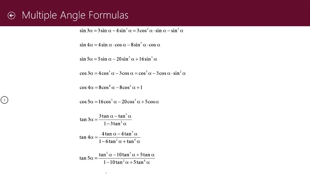 MathsFormulas Screenshot Image #7