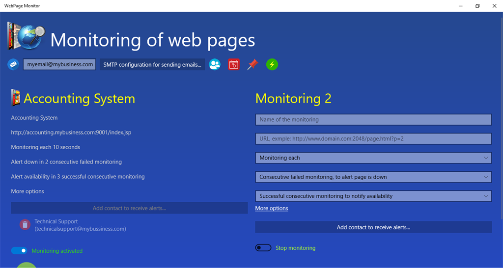 WebPage Monitor Screenshot Image #2