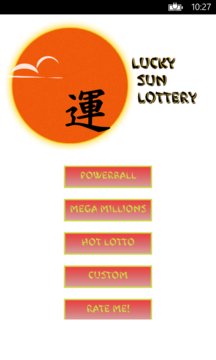Lucky Sun Lottery Screenshot Image