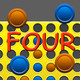 Four In A Line Icon Image