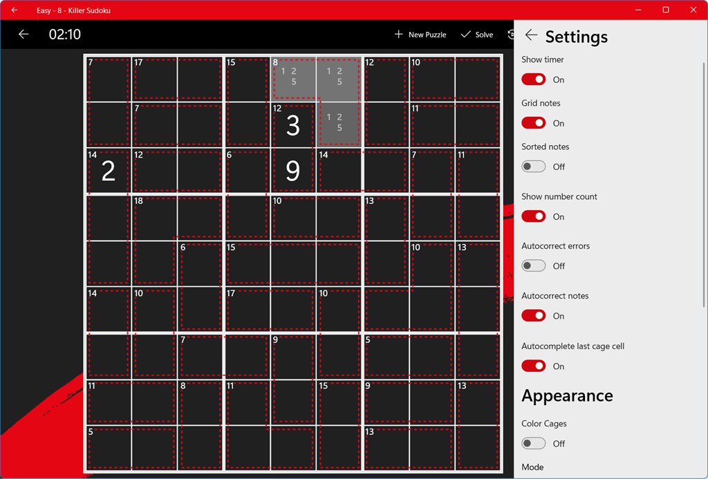 Killer Sudoku Screenshot Image #8