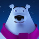 Pete the Polar Bear Icon Image